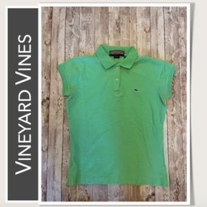 Vineyard Vines Pique Polo in Green